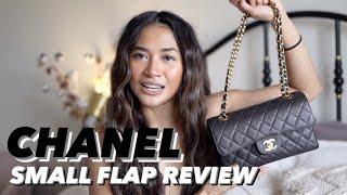 MOST USED CHANEL BAG! Small classic flap review + what fits!