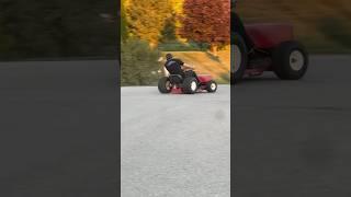 DRIFTING SLAMMED LAWNMOWER #lawnmower #drifting #auto #gokart #automobile #f1 #drifting #racing