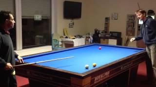 3 Cushion Billiard Lesson #10, Andreas Efler, Ticky pattern, how to locate B3 and avoid a kiss