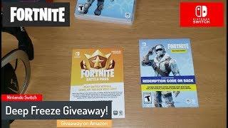 December Giveaway - Fortnite Deep Freeze Bundle - Nintendo Switch