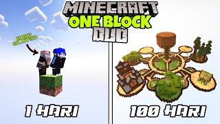 100 HARI DI MINECRAFT ONE BLOCK DUO