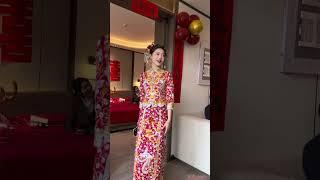 Xiu He Clothes 秀禾服 China Style Wedding Gown Chinese Hanfu #hanfu #xiuhefu #chineseClothes #WeddingD