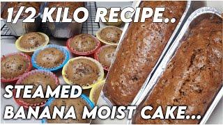 1/2 KILO RECIPE | STEAMED BANANA MOIST CAKE | BANANA CAKE RECIPE | REGILYN CHANNEL