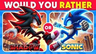 Would You Rather...? Sonic The Hedgehog 3 Edition 