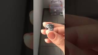 925 Sterling Silver Sapphire Stone Turkish Handmade Men's Rings by Theia Silver Jewelry