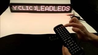 led sign board programming remote control