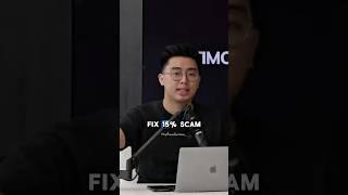 Return 15-20% fix pertahun itu SCAM, apalagi sebulan 10% pasti SCAM