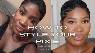 Hairstylist How To Style Pixie At Home