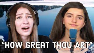 Angelina Jordan How Great Thou Art REACTION Carlie Shea reacts Shea What Now