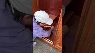 Tủ quần áo có thiết kế ngăn cất đồ bí ẩn #donoithat #noithatthongminh #tuaodep #viralshort #diy