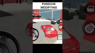 Porsche Modifying and Giving Black Gangster Look  #indiantheftauto #shortsfeed
