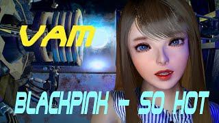 BlackPink - So Hot, Dance in the Spaceship, MMD, 宇宙船でダンス VaM 4K60FPS