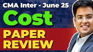 CMA Inter Costing | Paper Review - June (2025) | Cost Accounting | Gourav Kabra