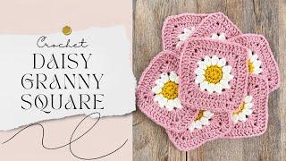  Crochet Daisy Granny Square 