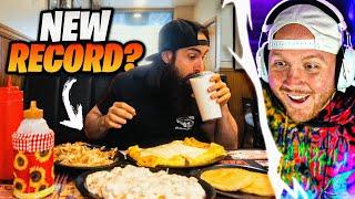 TIM REACTS TO 10 MINUTE MASSIVE BREAKFAST CHALLENGE