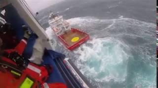 Footage released of a North Sea Search and Rescue Operation