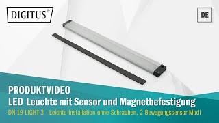 DIGITUS® LED Leuchte, Magnetbefestigung & Bewegungssensor (DN-19 LIGHT-3)