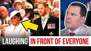 NASTY Behavior of Harry and Meghan at JUBILEE service