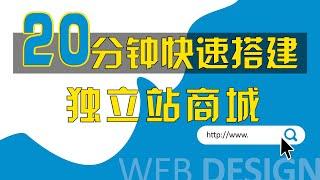 【WordPress零基础建站】第一节：Wordpress建站教程，挑战20分钟快速搭建独立站商城，服务器购买，域名连接，主题安装……