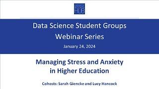 Midwest Big Data Innovation Hub Data Science Student Groups Webinar, January 24, 2024