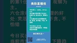美股星播报｜Robinhood 实盘日记 #美股 #CONL #APLD #CAI #CHYM #六仓法