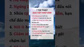 7 thủ thuật giao tiếp cực đỉnh  #bahadi #xuhuong