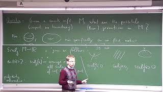 Kyoto U "The topology of positive scalar curvature" Prof. Thomas Schick