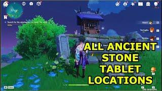 ALL ANCIENT STONE TABLET LOCATIONS  Watatsumi Island - Genshin Impact