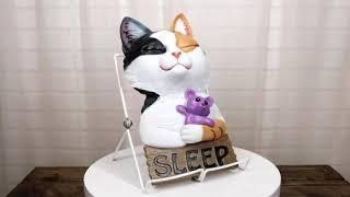 Ebros Whimsical Crazy For Cats Feline Kitty Calico Cat Sleep Door Or Wall Hanging Sign
