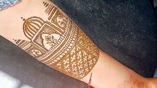 Beautiful Heavy Full Hand Bridal Mehndi Design || Front Hand  Mehndi Design || Bridal Mehndi Design