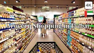 Grocery Shopping in Dubai!! Carrefour, Spinneys Supermarket Prices, Living in Dubai Tour 4K 