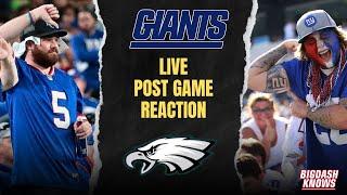 Live Post Game Reaction -Season Finale Giants vs Eagles