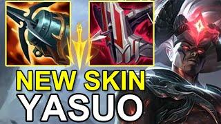 LOL CN BEST YASUO - NEW SKIN YASUO vs ASOL E1 -  Jiahai Challenger Yasuo Gameplay S14.20