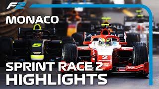 Monaco In The Wet! F2 Sprint Race 2 Highlights | 2021 Monaco Grand Prix