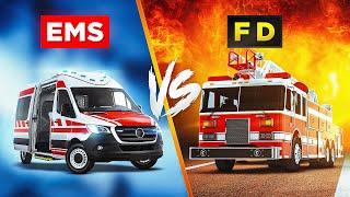 EMS VS Firefighter | EMS vs FD | EMT/Paramedic Jobs | The Paramedic Coach