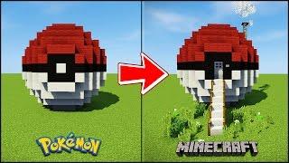 Transforming a Minecraft Pokeball into a House