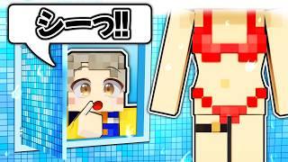 夏休みのプールに秘密のセキュリティ部屋を作ろう！【 マイクラ / まいくら / Minecraft 】