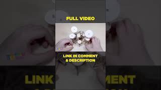 ASMR 4K | DRUM KIT (246 Pieces) | Wooden | 3D Puzzle | Satisfying | DIY | Assemble| Drum Set #Shorts
