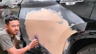 car painting porcess #full Denting and painting porcess #on YouTube channel sabcebers....