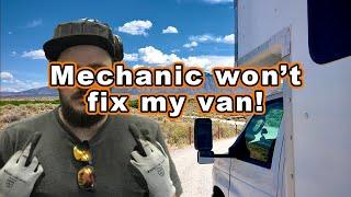 Mechanic refuses to fix my van || stuck in Los Alamos, New Mexico