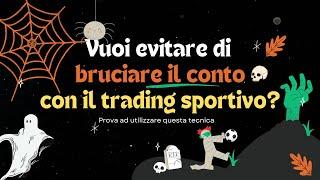 Non Bruciare il tuo conto di trading sportivo utilizza questa tecnica sui risultati esatti