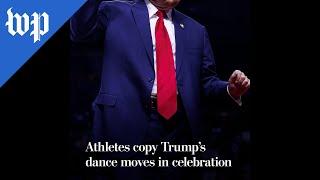 Athletes copy Trump’s dance moves in celebration