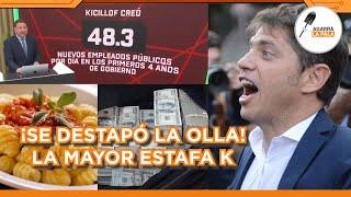 KICILLOF HASTA LAS MANOS: "CREÓ 50 NUEVOS ÑOQUIS POR DÍA" ¡¡¡LA MAYOR ESTAFA DE LOS KUKAS!!!