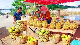 Best Cambodian Street Food Tour in Province and City! Countryside Market, Durian Fruit, Crab & More