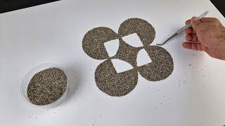 Creating a Monogram Logo with Sand