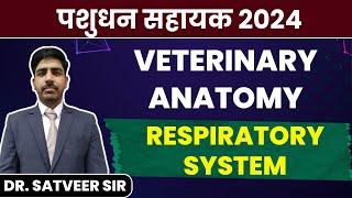 Pashudhan Sahayak 2024 | Veterinary Anatomy | Respiratory System | DR. Satveer Sir | पशुधन सहायक