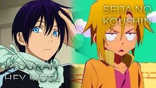 Kyouran Hey Kids x Seija no Koushin | Mashup of Noragami Aragoto, The Idaten Deities Know Only Peace