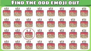 find odd emoji | spot the odd one out | emoji tube puzzle