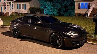 2021 BMW M5 Competition POV Night Drive ASMR