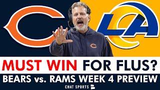 Chicago Bears vs. LA Rams Week 4 Preview & Injury News: Is This A MUST WIN For Matt Eberflus?